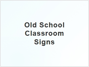 Classic Fonts for Retro Classroom Signs