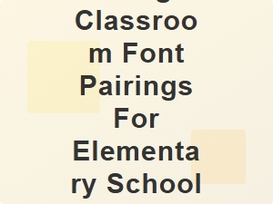 Retro Typography for Elementary Classroom Walls